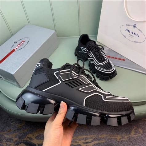 prada shoes sneakers cloudbust thunder|Prada cloudbust fabric sneakers.